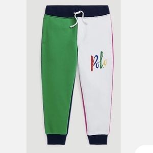 Polo color block sweat pants joggers size medium 10-12 boys / girls